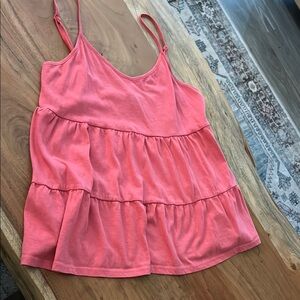 Coral Tiered Top